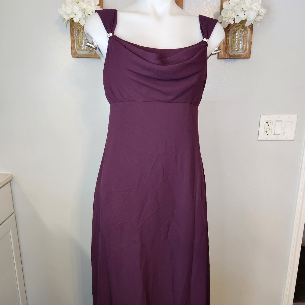 Michaelangelo Drape Neck Long Prom/Bridesmaid Dress